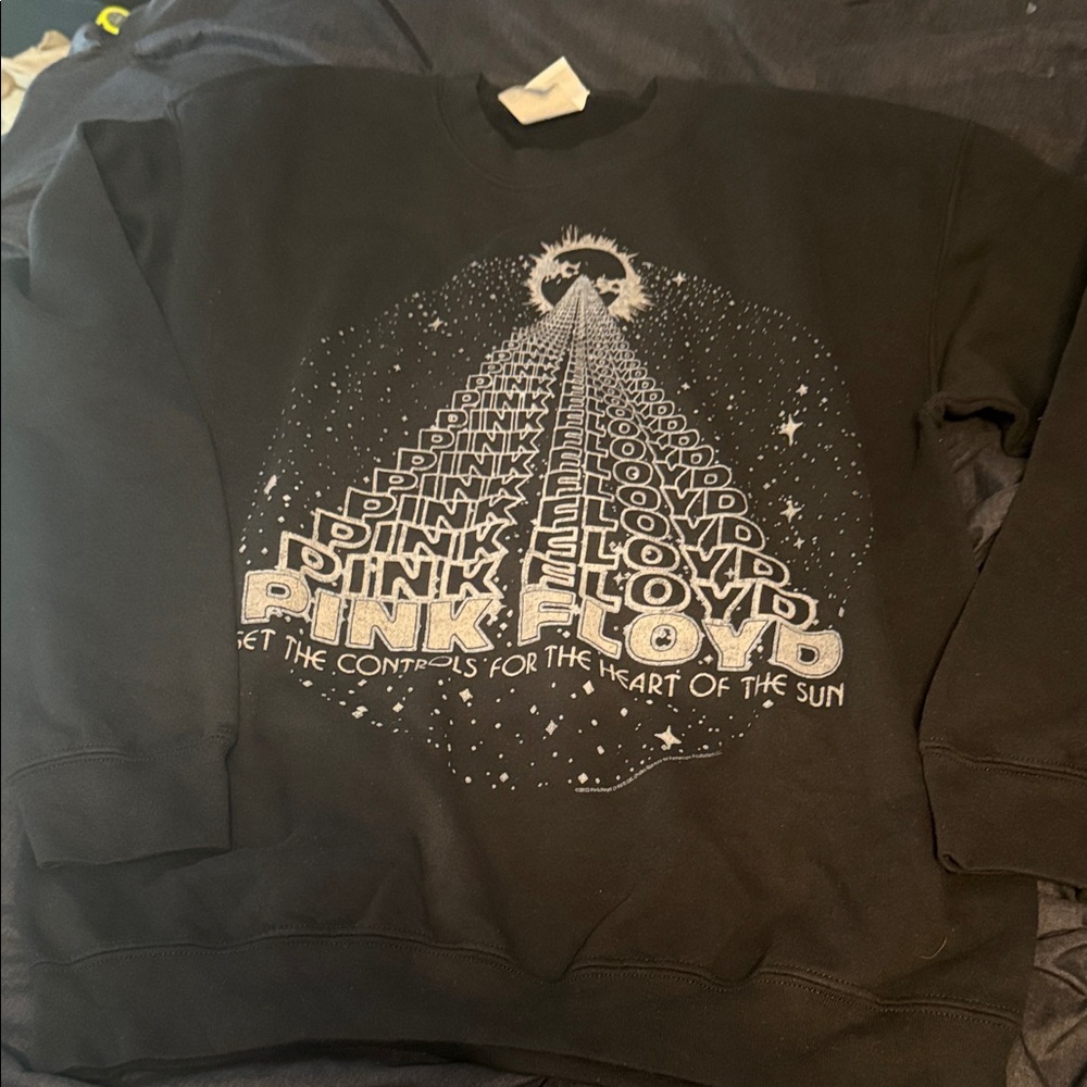 Pink Floyd Black Graphic Crewneck Sweater